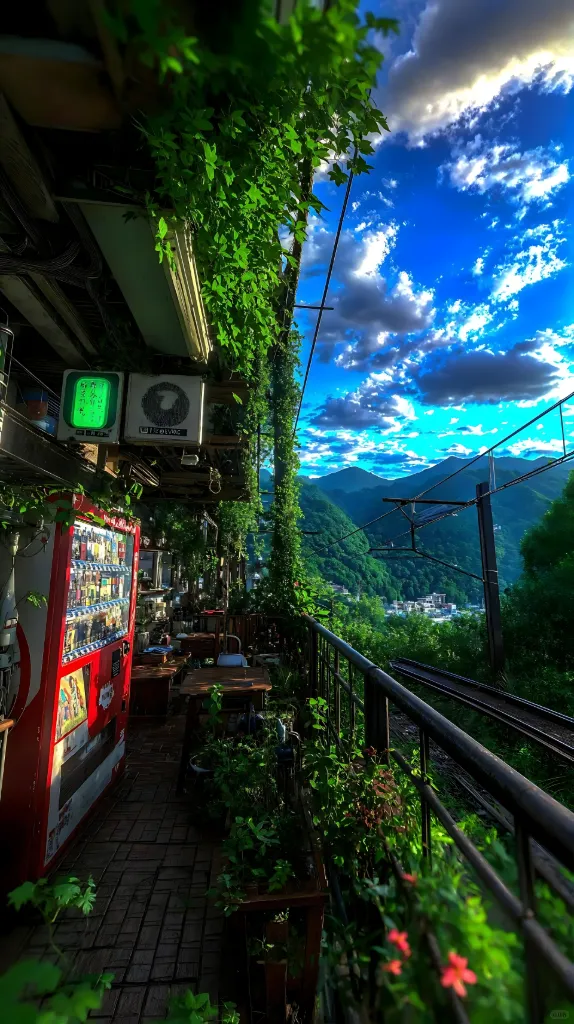 Verdant Balcony Over Mountain Valley