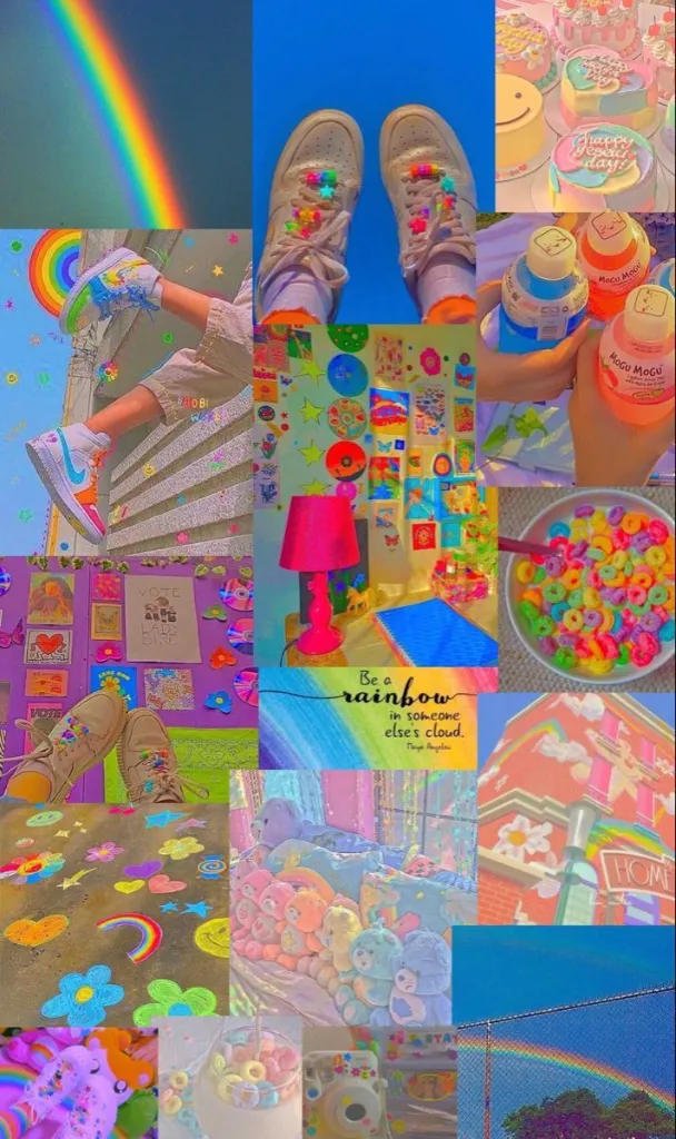 Vibrant Rainbow Indie Wallpaper