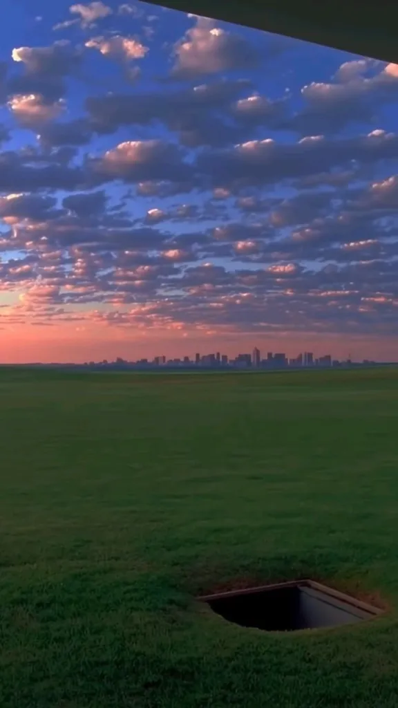 Field City Skyline Wallpaper