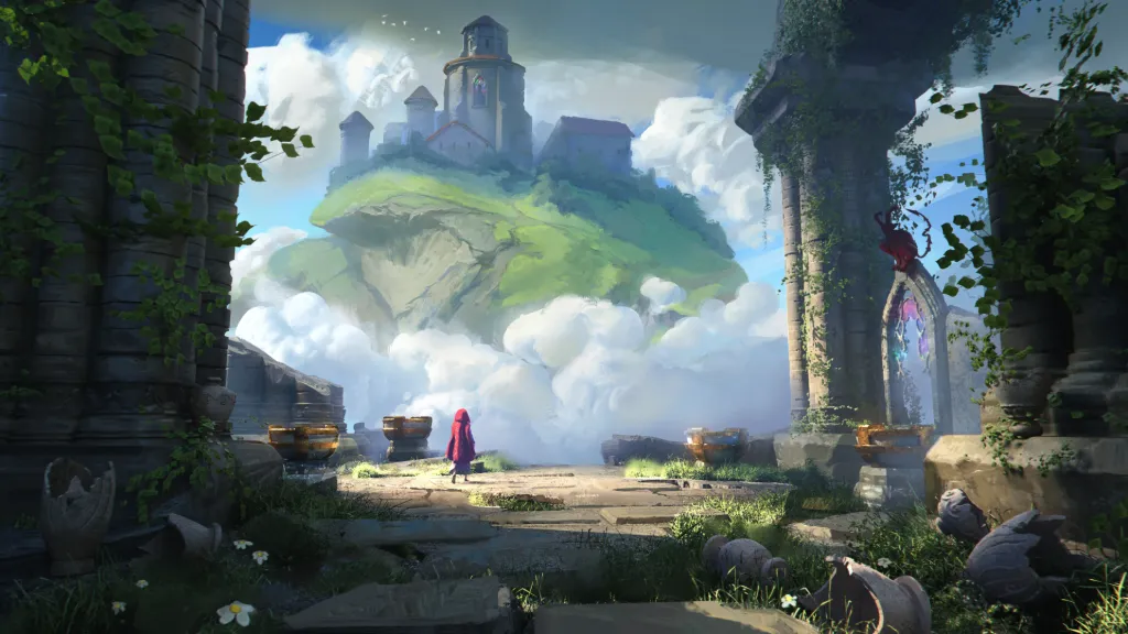 Fantasy Floating Castle Landscape