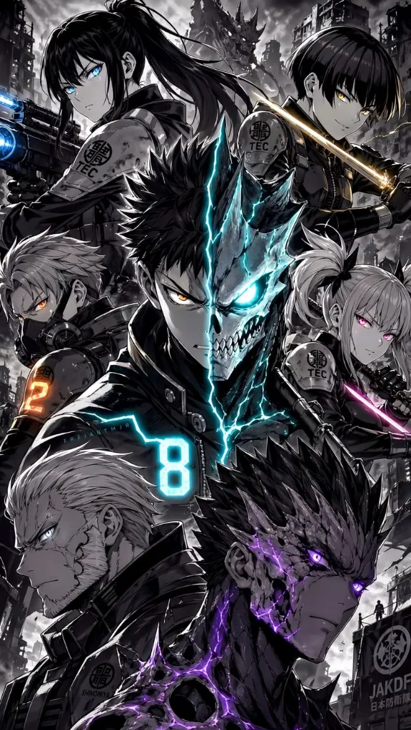 Neon Cyberpunk Anime Art