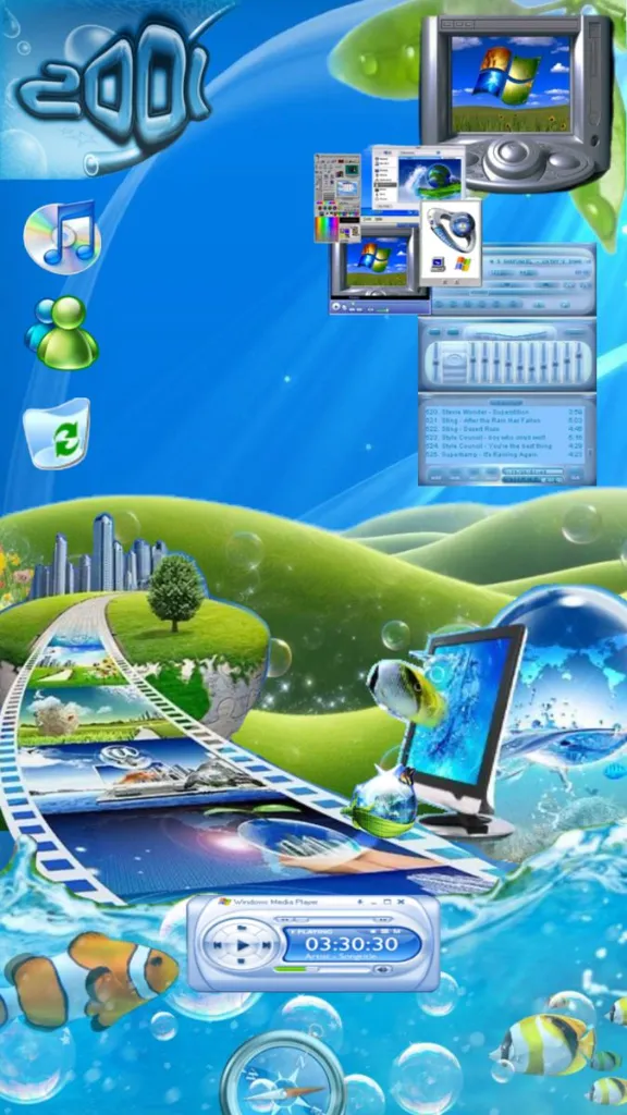 Retro Windows XP Desktop webcore Wallpaper
