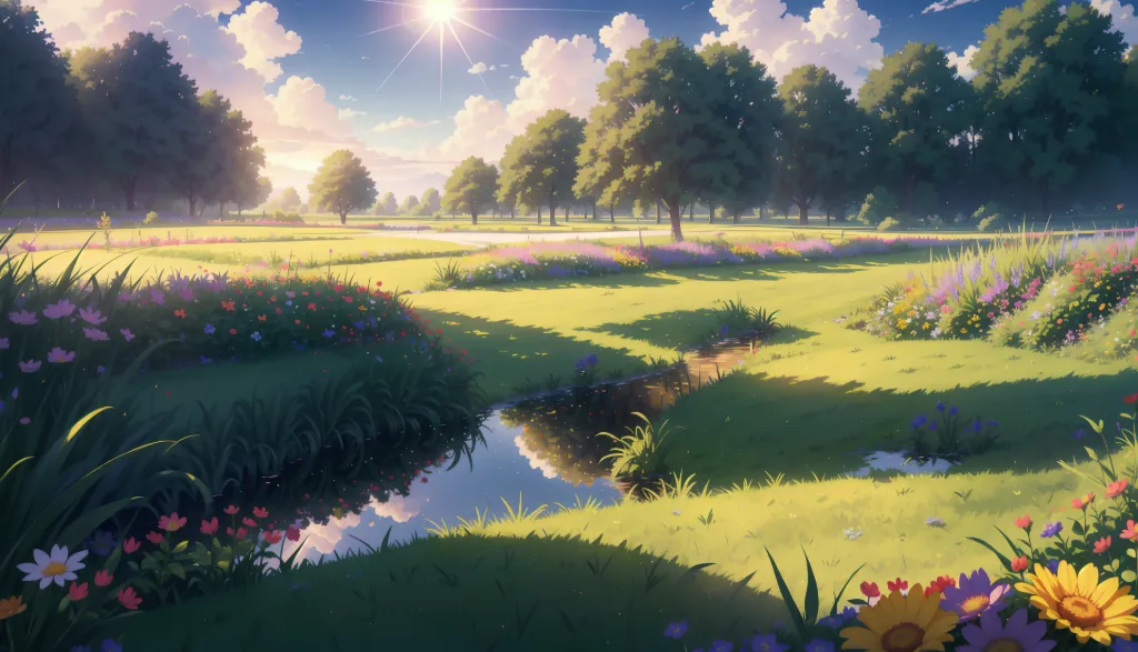 Peaceful Anime Landscape