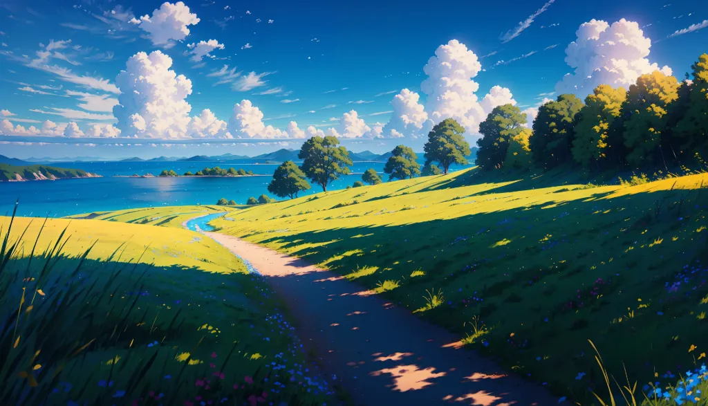 Vibrant Anime Landscape