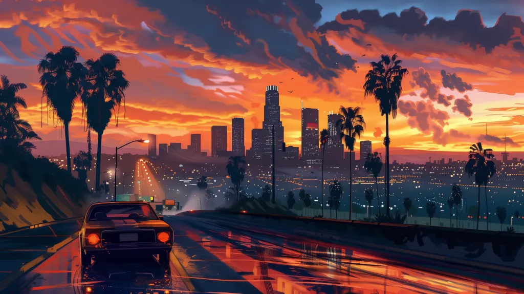 LA City Sunset Drive