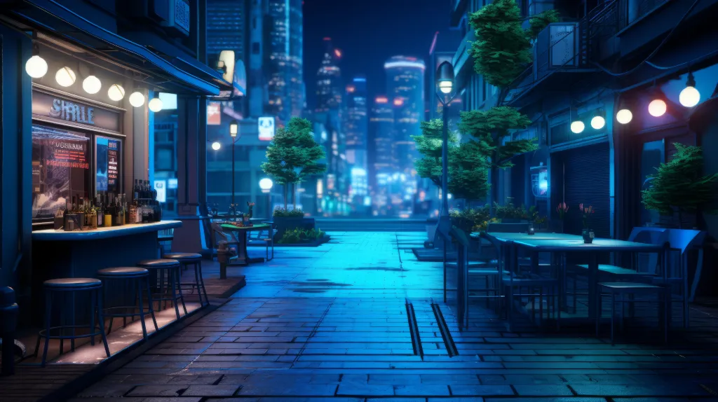 Cyberpunk Night Street