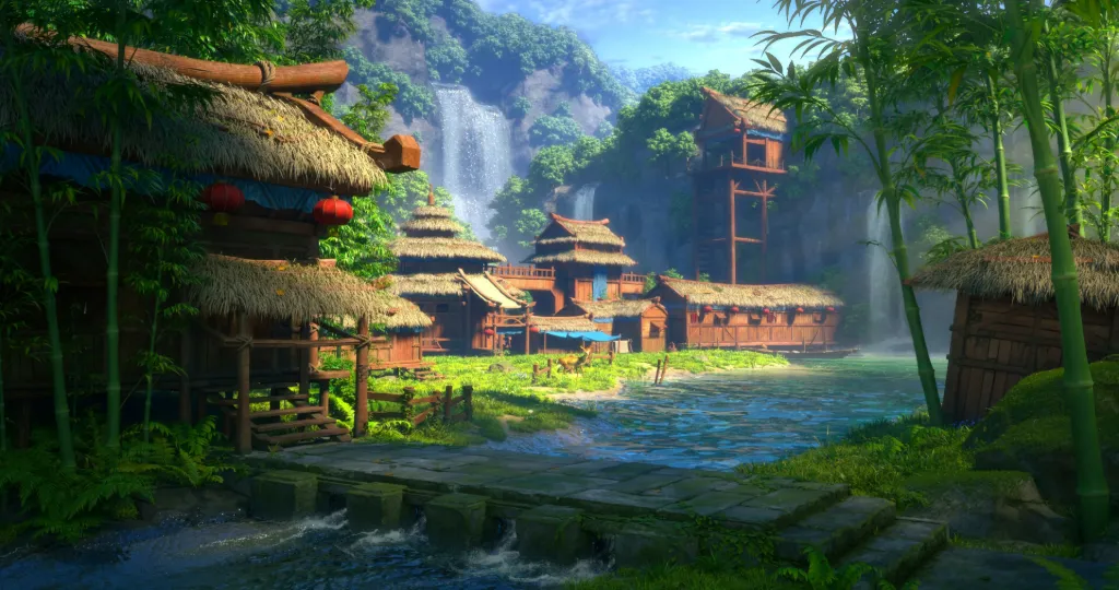 Fantasy Village Landscape