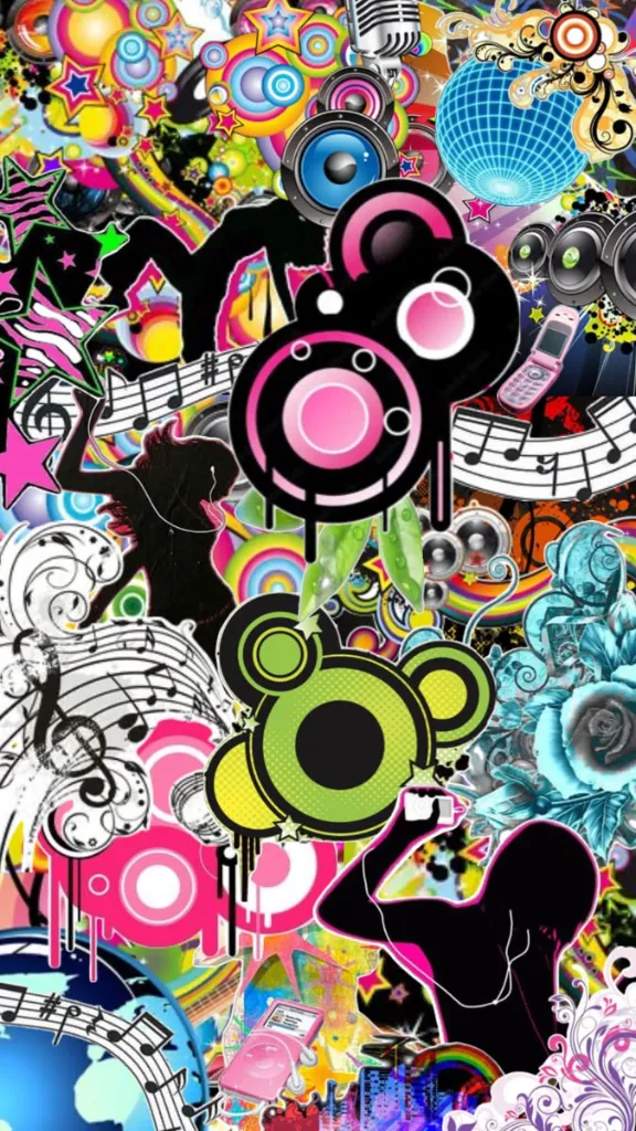Vibrant Music Frutiger Metro Wallpaper