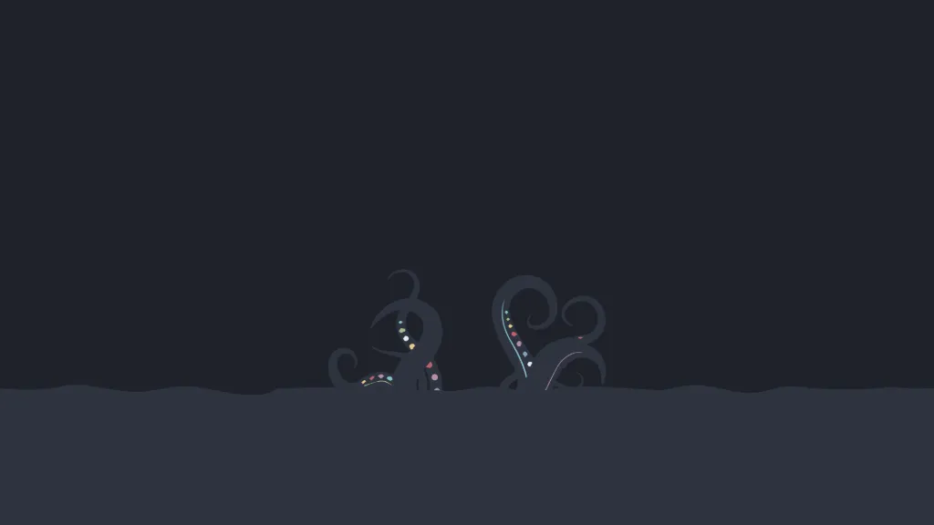 Minimal octopus wallpaper