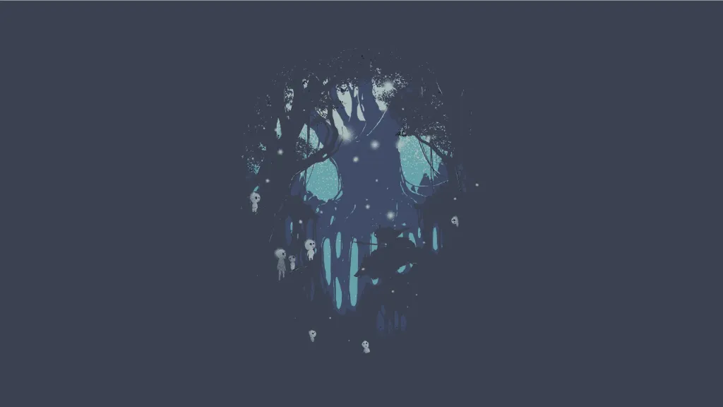 Fantasy Forest Kodama Wallpaper