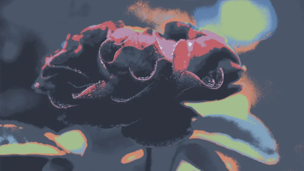 Dark Abstract Flower