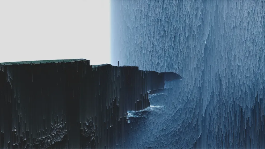 Digital Cliff Waterfall