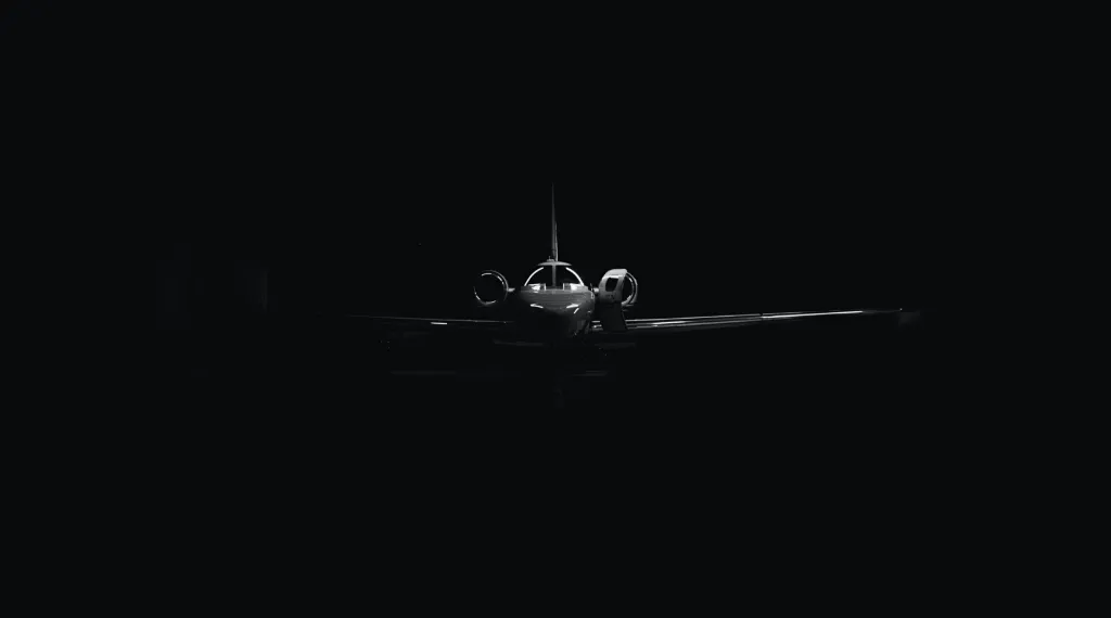 Dark private jet wallpaper