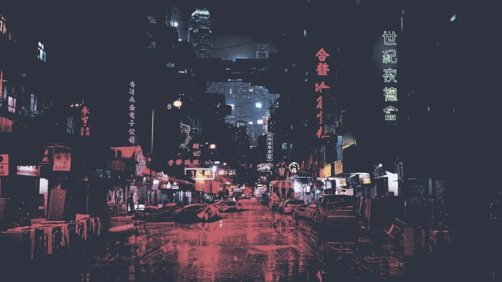 Cyberpunk City Night