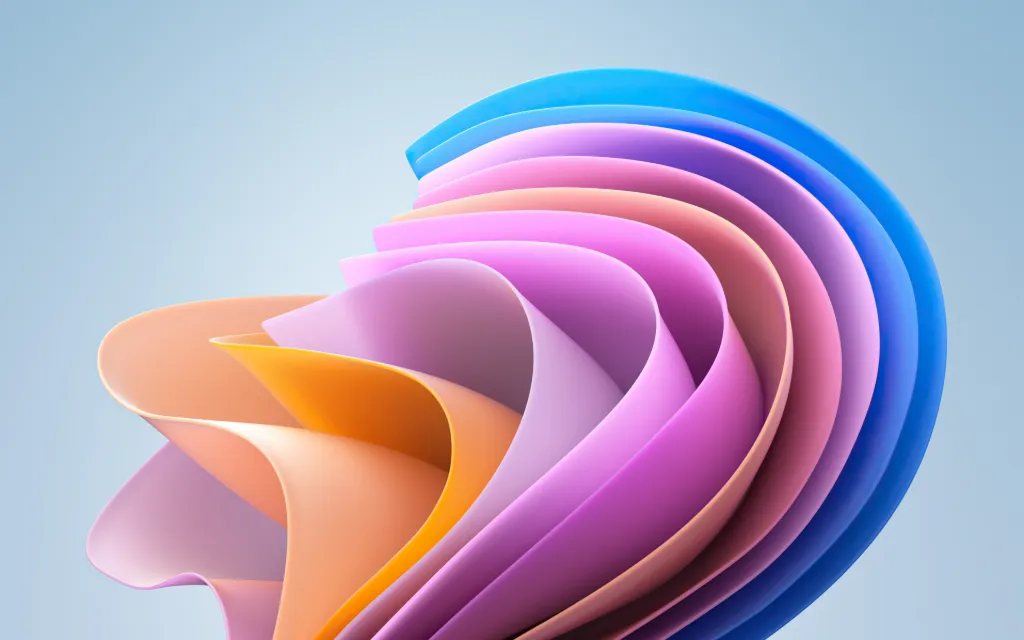 Pastel Color Ribbon Swirl