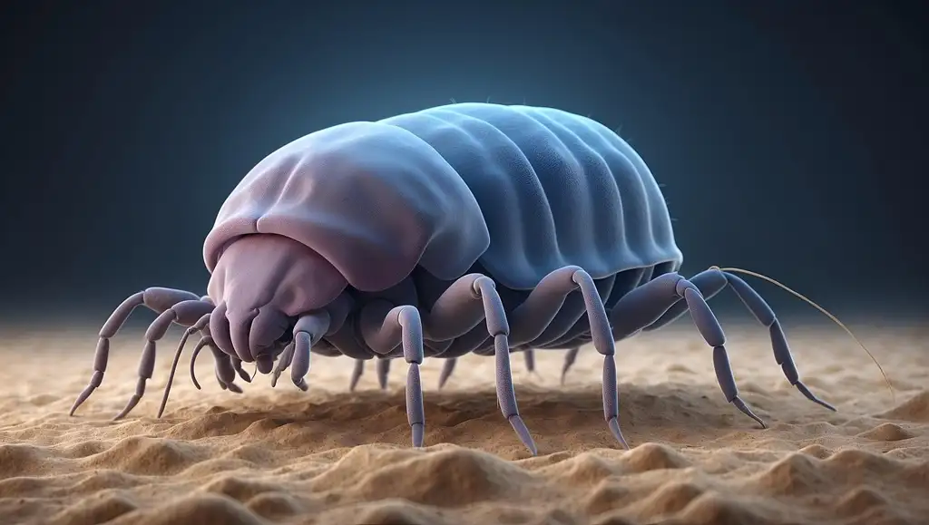 Detailed Microscopic Arthropod View