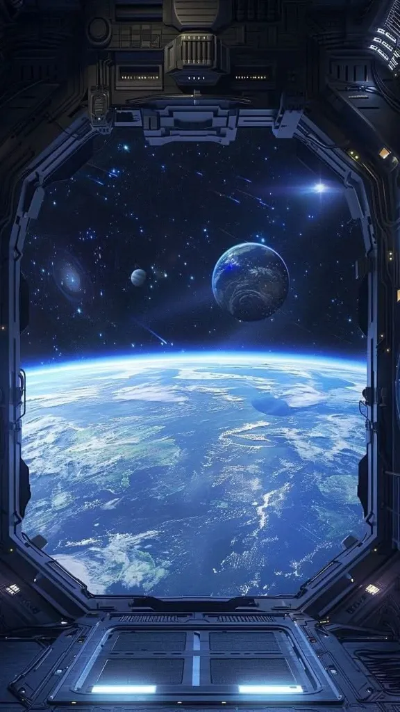 Spacecraft Earth View Wallpaper