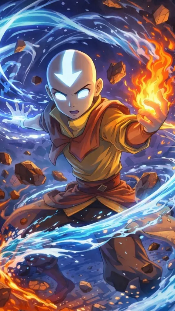 Avatar Aang Elemental Bending