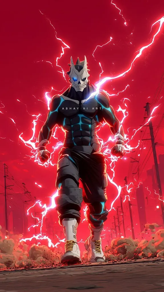 Skull Mask Lightning Warrior