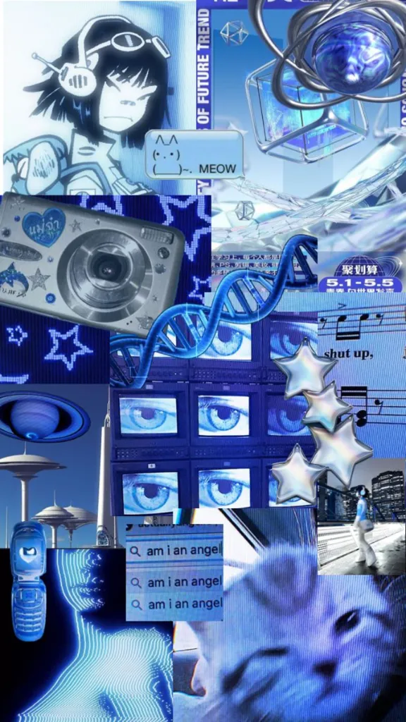 Noodle Y2K Digital Cybercore/Technocore  Wallpaper