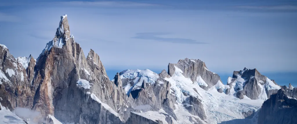 Snowy Mountain Peaks Landscape