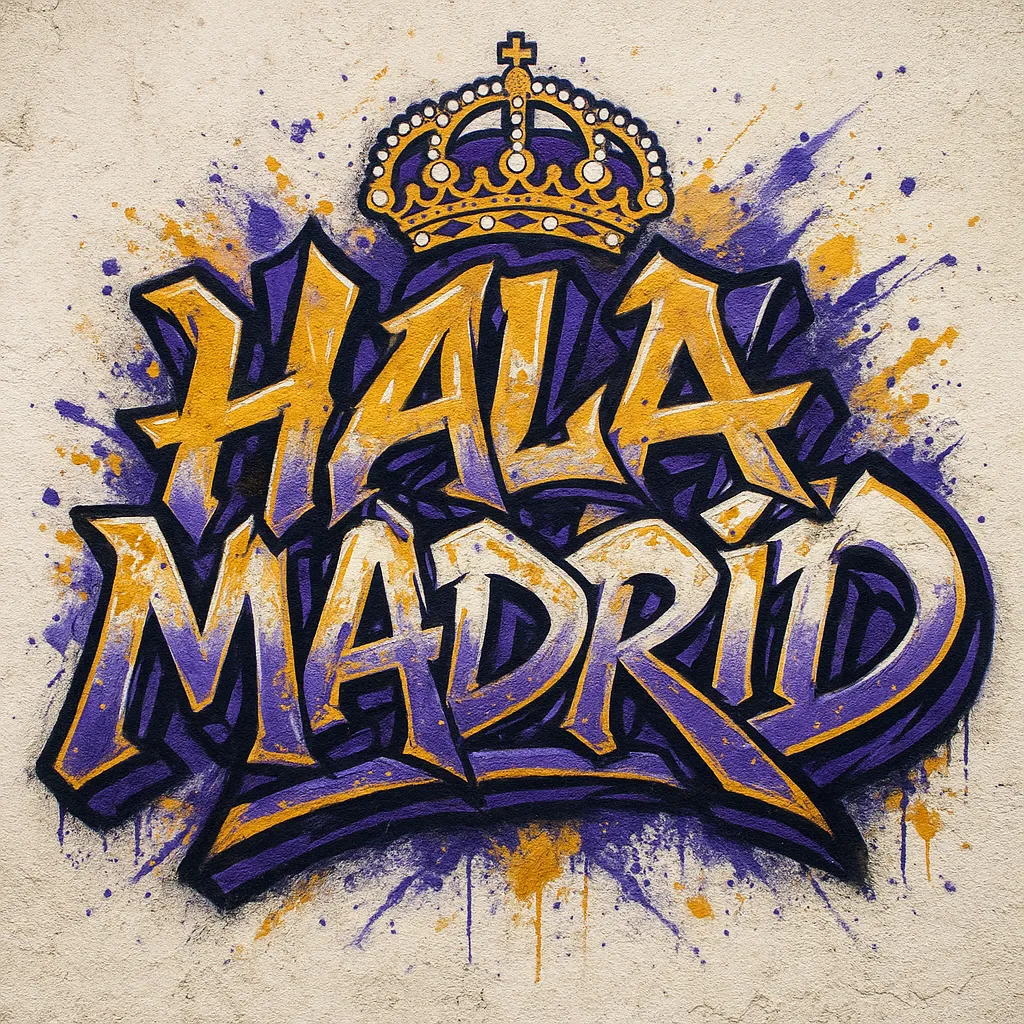 Hala Madrid graffiti