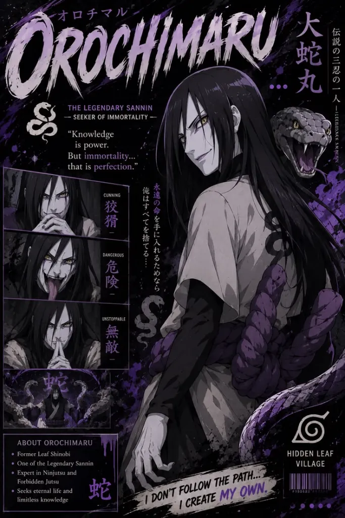 Orochimaru Legendary Sannin Art