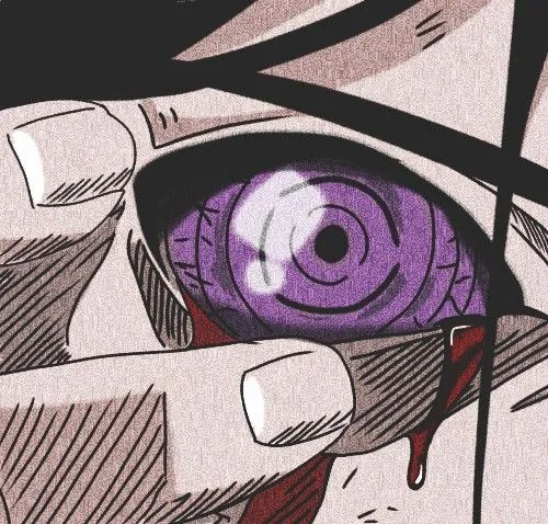 Purple Anime Rinnegan Eye