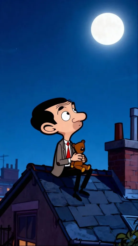 Mr. Bean Rooftop Night