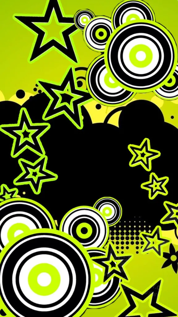 Neon Frutiger Metro Star Wallpaper