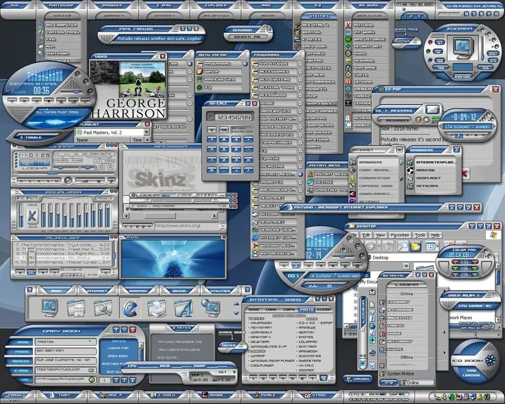 George Harrison Windows XP Skin webcore