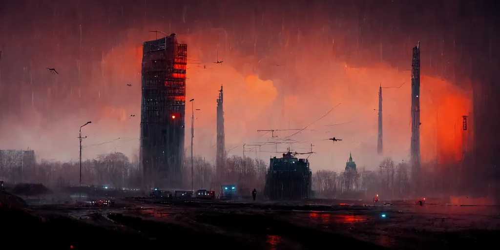 Cyberpunk City Night