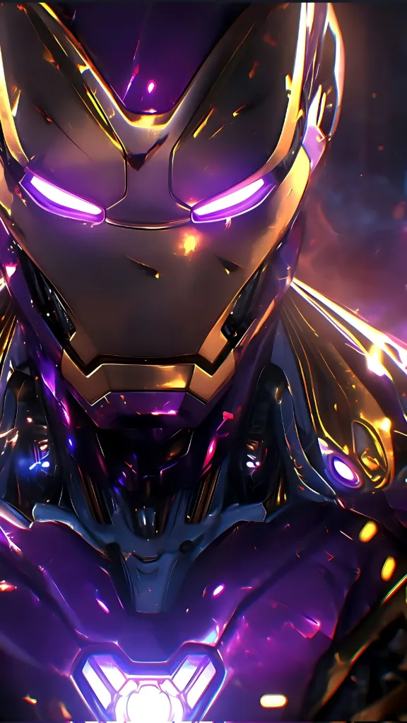 Purple Iron Man Armor