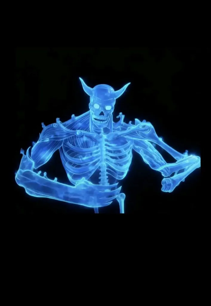 Blue Susanoo Skeleton Wallpaper