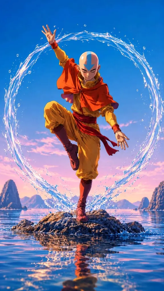 Aang Waterbending Circle