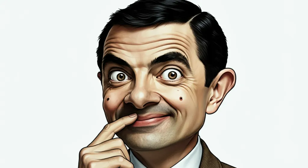 Mr. Bean's Thoughtful Expression