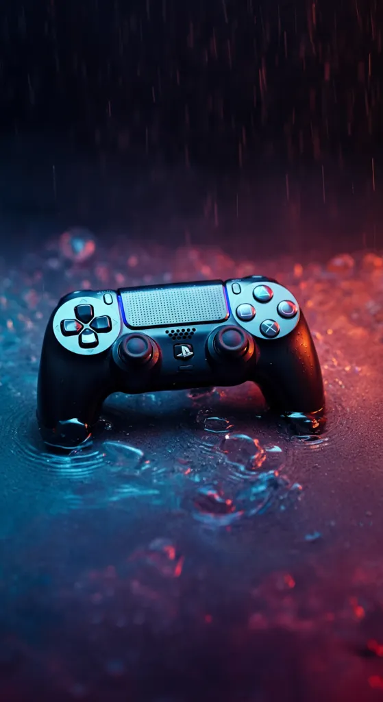 Controller in the rain