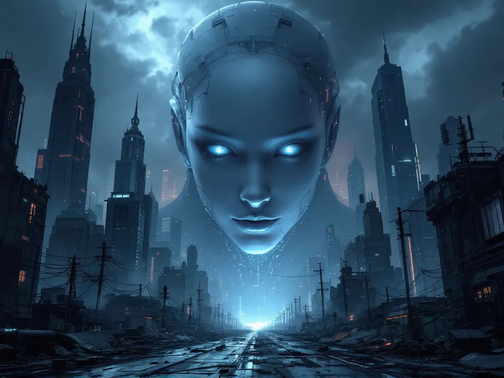 Cyberpunk Robot City