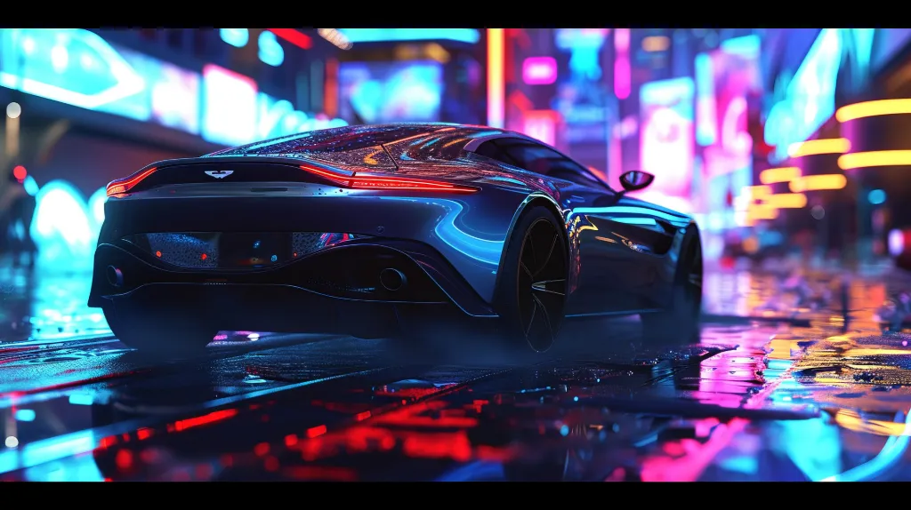 Aston Martin Neon Car