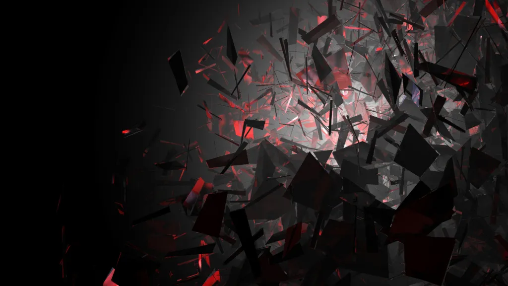Red Shards Abstract Wallpaper