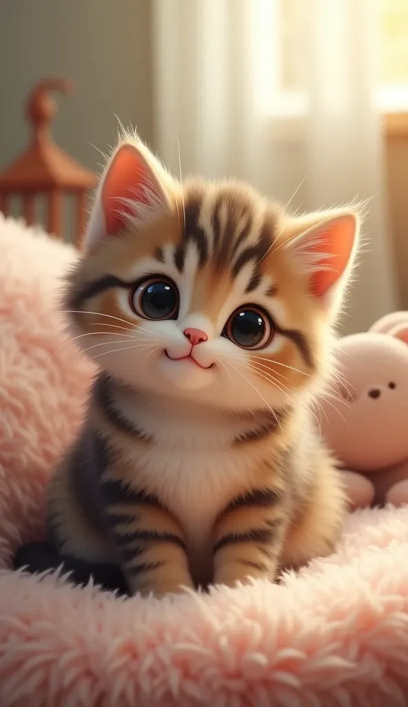 Cute Cartoon Kitten Art