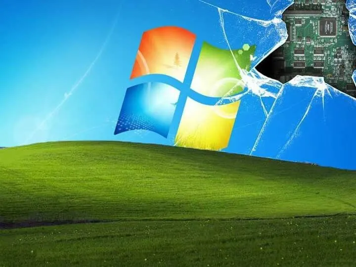 Broken Windows XP Wallpaper