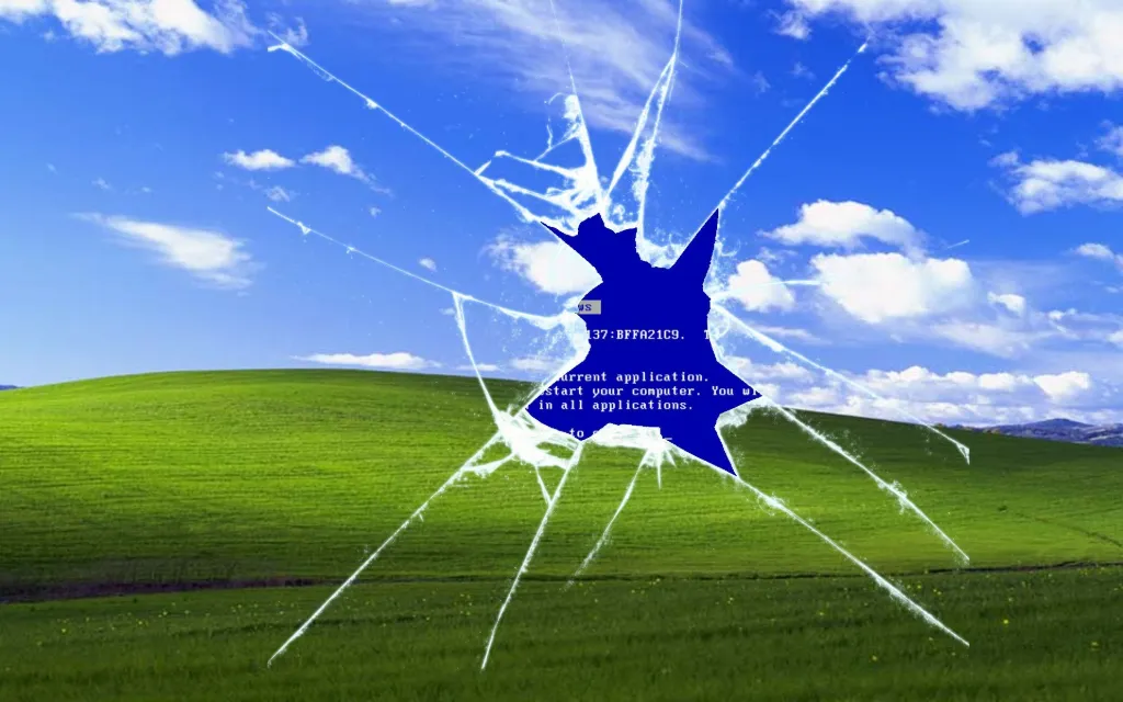 Windows XP BSOD Cracked