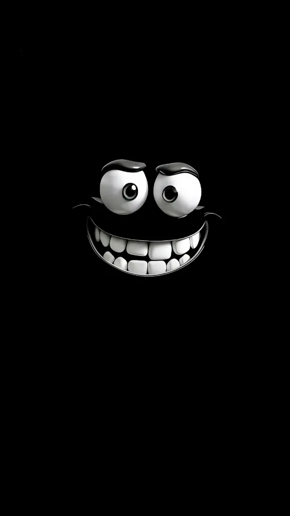 Funny Cartoon Smile Dark