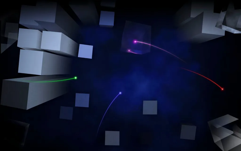 Abstract Geometric Glow Wallpaper