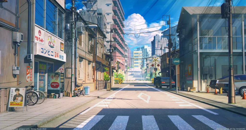 Japanese City Anime Street
