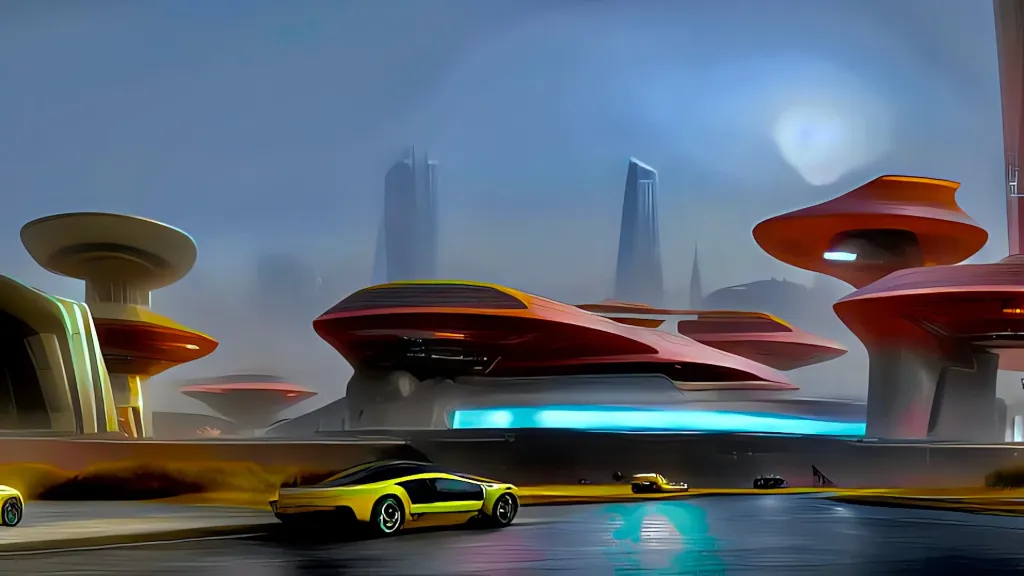 Futuristic City Cars