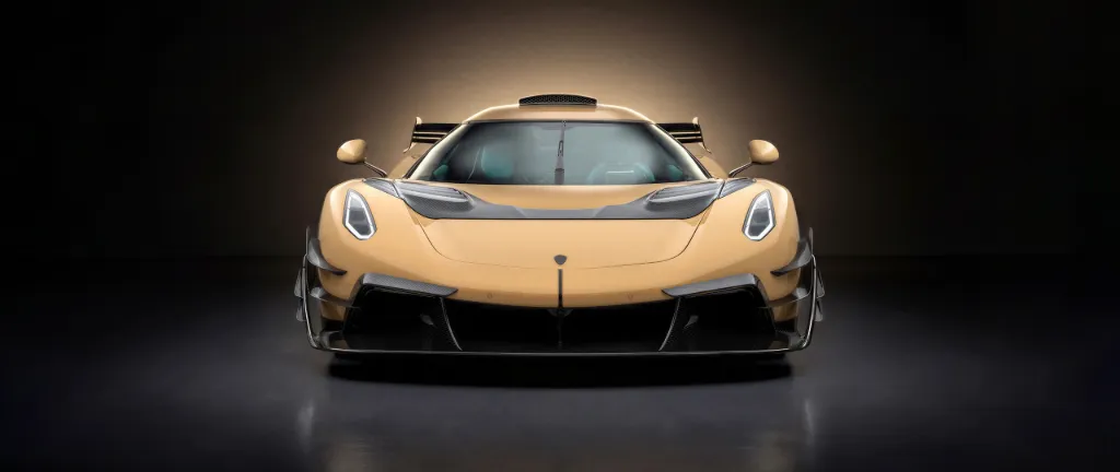 Golden Exotic Supercar