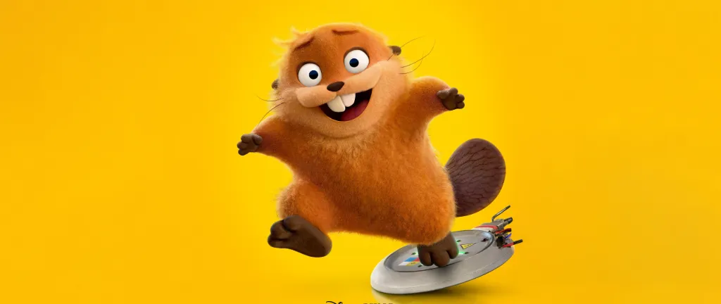 Nervous Beaver on hoverboard