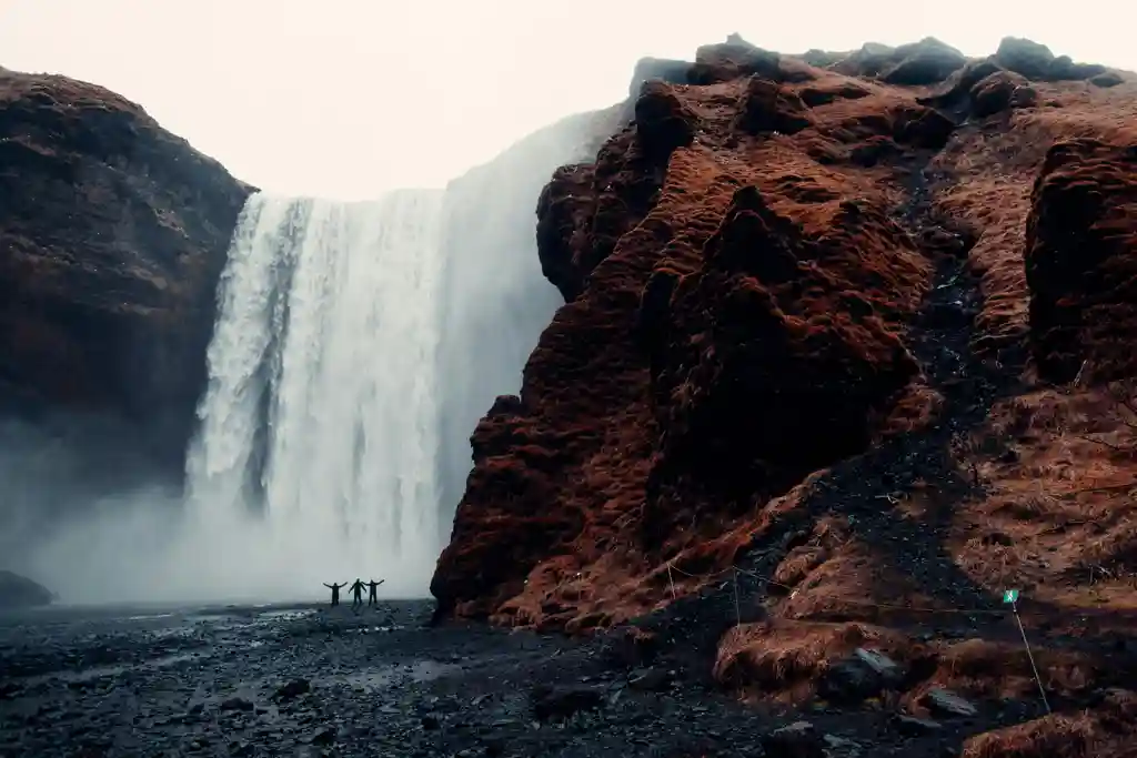 Majestic Skogafoss Waterfall